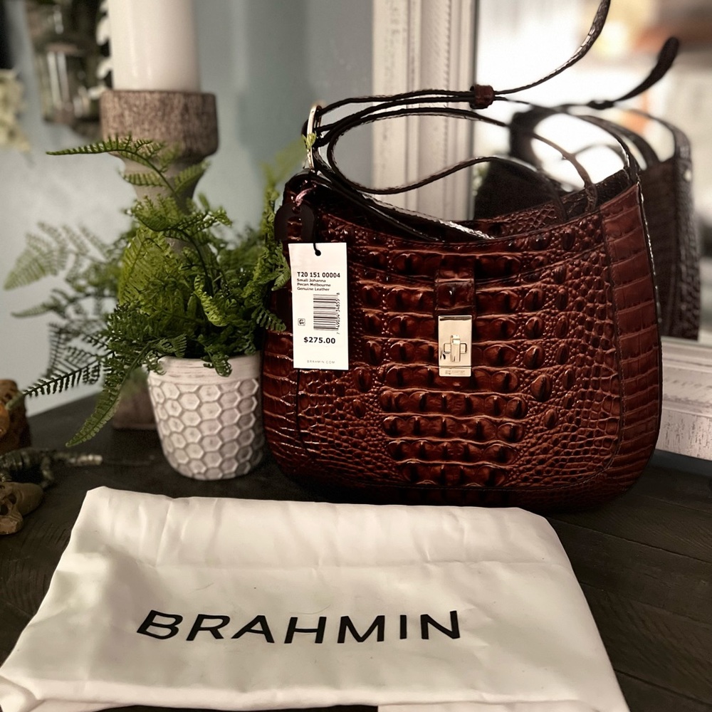 Brahmin brown cross body